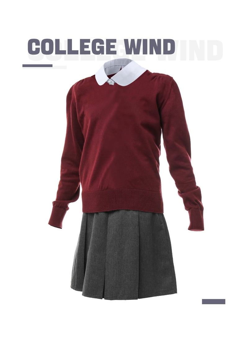 طقم ياقة مزيفة قابل للفصل مكون من 2 قطعة للنساء أنماط مزيفة متوسطة - Image 4